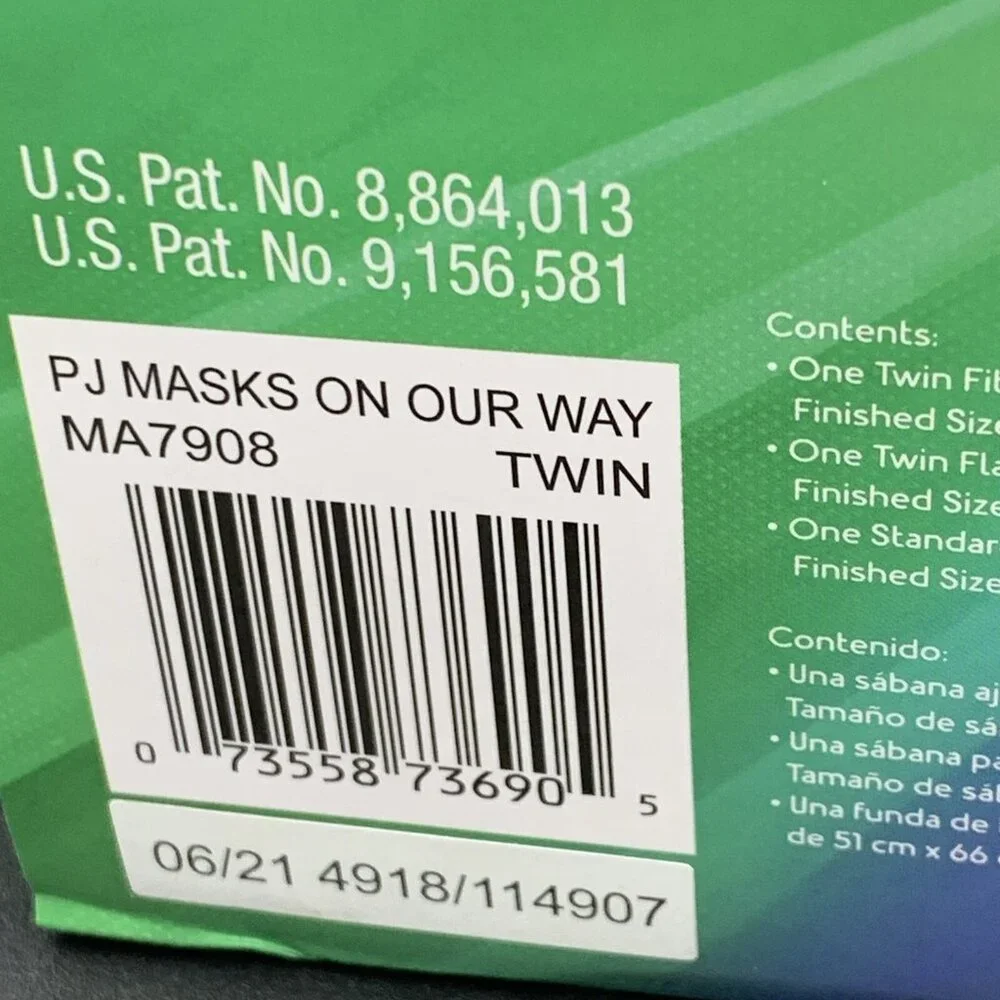 PJ Masks On Our Way Twin Sheet Set 3 Piece Microfiber Blue Green Red MA7908